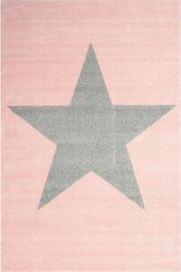 Dětský kusový koberec Hvězda růžový 120x170cm