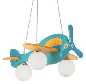Závěsné svítidlo Ideal lux 136325 AVION-1 SP3 3xE14 40W žlutá / modrá