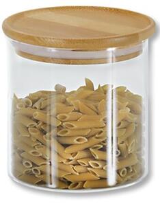 Skladovací nádoby 3 ks, Ø 10 cm, sklo/bambus KESPER 9233313
