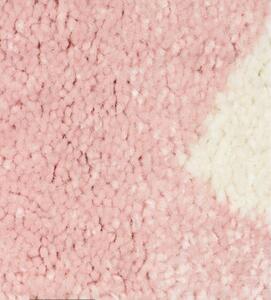 Dětský kusový koberec Srdíčka růžový 120x170cm