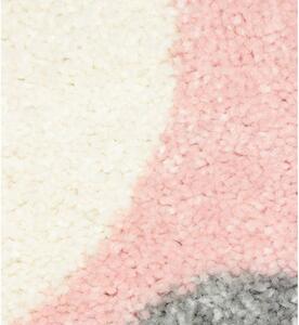 Dětský kusový koberec Srdíčka růžový 120x170cm