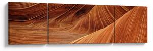 Obraz - Červený písek (170x50 cm)