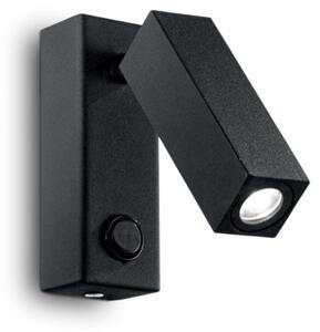 Nástěnné svítidlo Ideal lux 142241 PAGE AP1 SQUARE NERO 1xLED 3W / 210lm 3000K černá