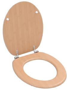WC sedátko s víkem MDF motiv bambusu 143927