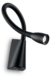 Nástěnné svítidlo Ideal lux 142692 GOOSE AP1 NERO 1xLED 3W / 200lm 3000K černá
