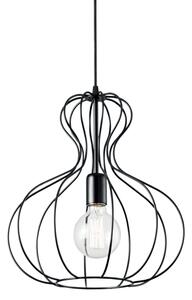 Závěsné svítidlo Ideal lux 148502 Ampolla-1 SP1 NERO 1xE27 60W černá