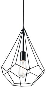 Závěsné svítidlo Ideal lux 148175 Ampolla-3 SP1 NERO 1xE27 60W černá