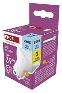 EMOS LED žárovka Classic MR16 bílá / GU10 / 4 W (39 W) / 450 lm / studená bílá 1525730118