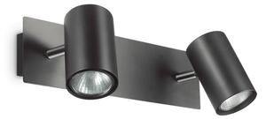 Nástěnné svítidlo Ideal lux 156743 SPOT AP2 NERO 2xGU10 50W černá
