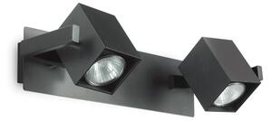 Nástěnné svítidlo Ideal lux 156705 MOUSE AP2 NERO 2xGU10 50W černá