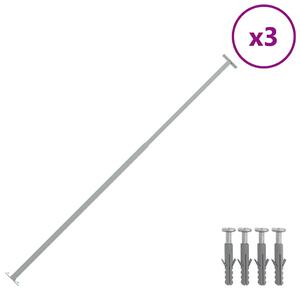 Nastavitelná bezpečnostní zábrana na okno 3 ks 710–1 200 mm 144516