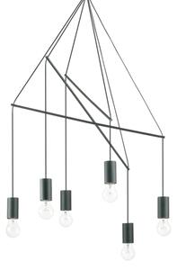 Závěsné svítidlo Ideal lux 158815 POP SP6 NERO 6xE27 60W černá