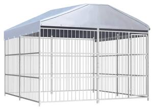 Venkovní psí kotec se střechou 300 x 300 x 200 cm 144625