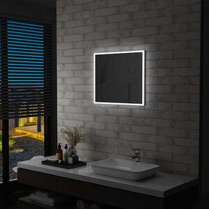 Koupelnové nástěnné zrcadlo s LED osvětlením 60 x 50 cm 144726