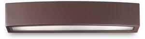 Exteriérové ​​nástěnné svítidlo Ideal lux 163550 ANDROMEDA AP2 COFFEE 2xE27 60W kávová IP54