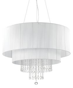 Závěsné svítidlo / Luster Ideal lux 165011 OPERA SP10 BIANCO 10xE27 60W chrom