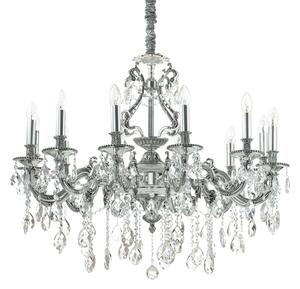 Závěsné svítidlo / Luster Ideal lux 164953 GIOCONDA SP12 Argenta 12xE14 40W stříbro