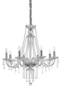 Závěsné svítidlo / Luster Ideal lux 168777 AMADEUS SP8 8xE14 40W chrom