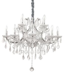 Závěsné svítidlo / Luster Ideal lux 167251 NAPOLEON SP12 CROMO 12xE14 40W chrom