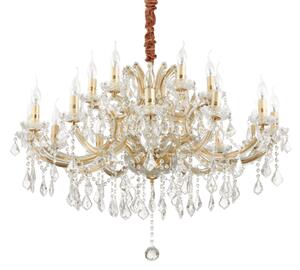 Závěsné svítidlo / Luster Ideal lux 167411 NAPOLEON SP18 ORO 18xE14 40W zlato