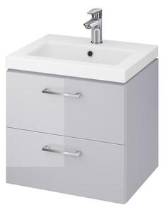 Cersanit - SET skříňka + umyvadlo, šedý lesk, LARA COMO 50, S801-212