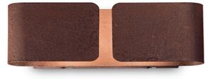 Nástěnné svítidlo Ideal lux 187365 CLIP AP2 SMALL CORTEN 2xE27 60W