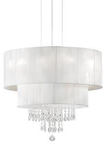 Závěsné svítidlo / Luster Ideal lux 182179 OPERA SP4 BIANCO 4xE27 60W chrom