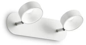 Nástěnné svítidlo Ideal lux 196695 oby AP2 2xLED 12W / 810lm 3000K bílá