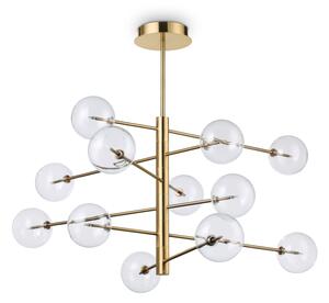 Závěsné svítidlo Ideal lux 200125 EQUINOXE SP12 Otto ANTICO 12xG4 2W stará mosaz