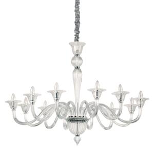 Závěsné svítidlo / Luster Ideal lux 199375 Brigitte SP12 trasparente 12xE14 40W chrom