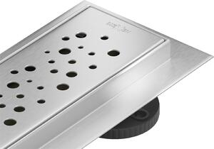 Mexen Flat nerezový sprchový žlab 90 cm vzor M12, 1021090-15