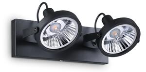 Stropní svítidlo Ideal lux 200248 Glimt PL2 NERO 2xGU10 50W černá