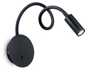 Nástěnné svítidlo Ideal lux 203195 FOCUS-2 AP1 NERO 1xLED 3W / 130lm 3000K černá