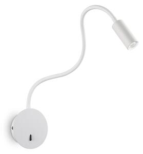 Nástěnné svítidlo Ideal lux 203171 FOCUS-2 AP1 BIANCO 1xLED 3W / 130lm 3000K bílá