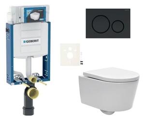Závěsný WC set Geberit k zazdění + WC SAT Brevis SIKOGEZBRES20BL