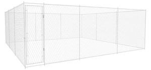Venkovní psí kotec pozinkovaná ocel 570x570x185 cm 145034