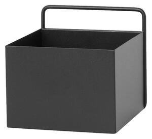 FERM LIVING Truhlík Wall Box Square, Black