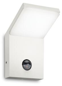 Exteriérové ​​nástěnné svítidlo Ideal lux 209852 STYLE AP1 SENSOR BIANCO 1xLED 5W / 680lm 4000K bílá IP54