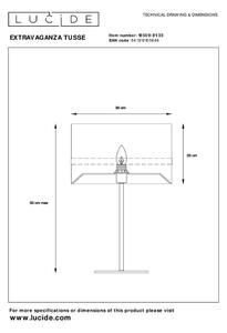 LUCIDE Stolní lampa EXTRAVAGANZA TUSSE průměr 30 cm - 1xE27 - Green