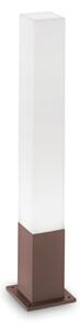 IdealLux 213088 EDO OUTDOOR PT1 SQUARE zahradní sloupek GX53 1x15W IP44 kávová