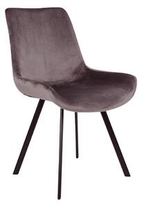 Designová židle Lanakila šedý samet - Skladem