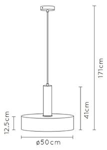 LUCIDE Závěsné svítidlo GIADA průměr 50 cm - 1xE27 - Brass