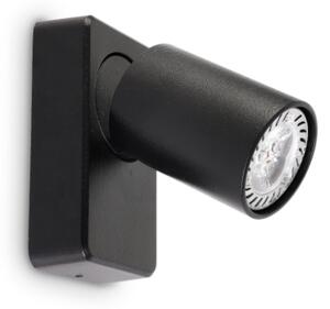IdealLux 229010 RUDY AP1 stropní / nástěnné svítidlo (spot) GU10 1x35W IP20 černá