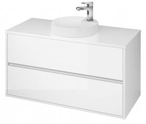 Cersanit Crea - závěsná skříňka pod umyvadlo na desku 100cm, bílý lesk, S924-006
