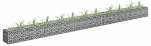 Gabionový vyvýšený záhon pozinkovaná ocel 450 x 30 x 30 cm 145645