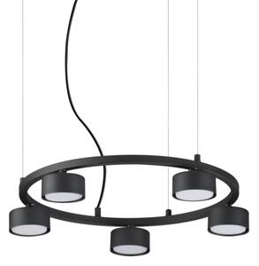 IdealLux 235516 MINOR ROUND SP5 závěsné svítidlo GX53 5x15W IP20 černá