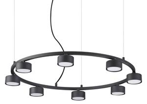 IdealLux 235547 MINOR ROUND SP8 závěsné svítidlo GX53 8x15W IP20 černá
