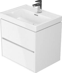Cersanit - Crea skříňka s umyvadlem 60cm, bílý lesk, S924-003+K114-006