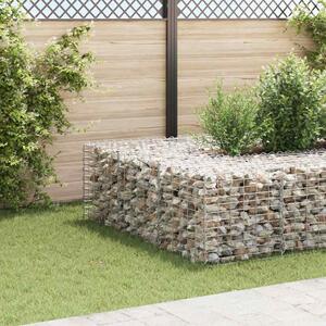 Gabionový vyvýšený záhon krychle ocelový drát 60 x 60 x 60 cm 145651