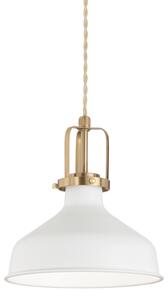 IdealLux 238104 ERIS-1 SP1 závěsné svítidlo 210mm E27 1x60W IP20 bílá